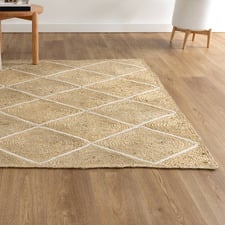 Carthalo Hand-Woven Jute & Cotton Rug