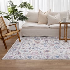 Nadella Floral Machine Washable Rug
