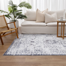 Hedy Traditional Medallion Machine Washable Rug