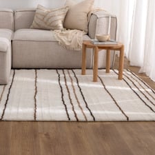 Beige Finley Machine Washable New Zealand Wool Rug