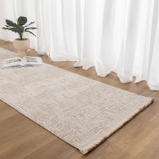 Almond Cream Winona Textured Runner
