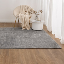 Dark Grey Furgo Geo Lines Rug