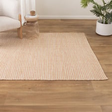 Turmeric & Beige Skandi Hand-Woven Wool Rug