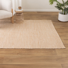 Turmeric & Beige Skandi Hand-Woven Wool-Blend Rug