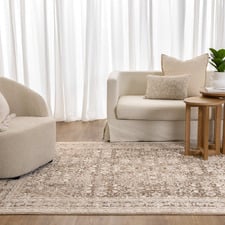 Toffee Yasmin Traditional Bordered Rug