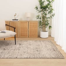 Beige & Charcoal Dalila Diamonds Rug
