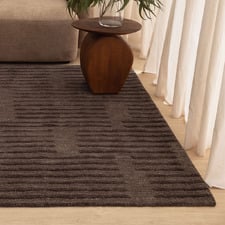 Miraan Striped Hand-Tufted Wool-Blend Rug