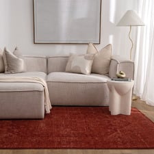 Heritage Monochrome Distressed Medallion Rug