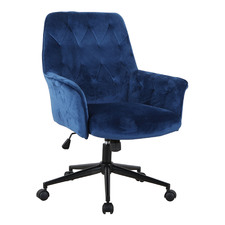 Pelham Velvet Home Office Chair