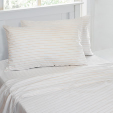 Stripe Printed Cotton-Blend Sheet Set