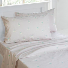 Lilac Merideth Printed Cotton-Blend Sheet Set