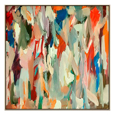 Fragments Oak Framed Canvas Wall Art