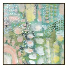 Sounds of Spring II Oak Framed Canvas Wall Art