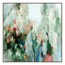 Foresta Oak Framed Canvas Wall Art