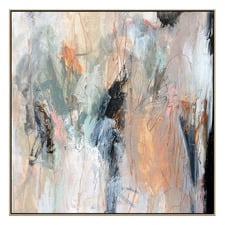 Desert Mirage Oak Framed Canvas Wall Art