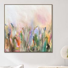 Field of Dreams Oak Framed Canvas Wall Art