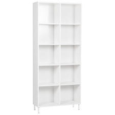 White Sheridan 10 Shelf Bookcase
