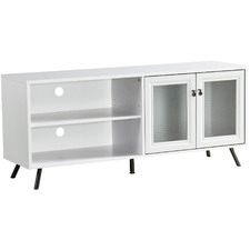 142.8cm White Madison 2 Door TV Unit