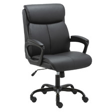 Puresoft Mid-Back Faux Leather Office Chair