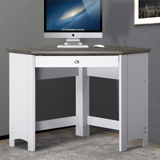 Grey & White Armitage Corner Desk
