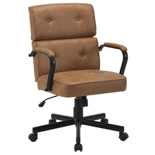 Brown Beverly Upholstered Home Office Chair