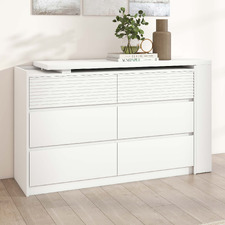 Josiah 6 Drawer Chest with Extendable Desk