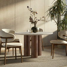 4 Seater Daniels Travertine Dining Table
