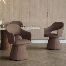 Elowen Upholstered Swivel Dining Chair