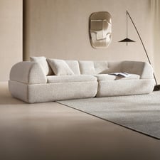 Sarah 4 Seater Boucle Compressed Sofa