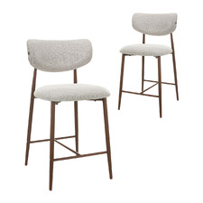 65.5cm Seymour Boucle Bar Stools (Set of 2)