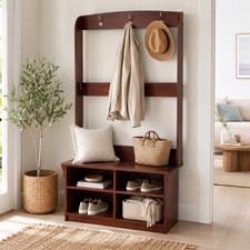 Kinman 4 Shelf Hall Tree