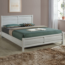 White Ash Alexa Queen Bed Frame