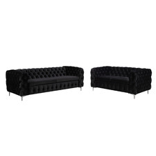 Eddard 5 Seater Velvet Sofa Set