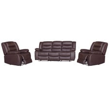 Ipanema II 5 Seater Faux Leather Recliner Sofa & Armchair Set