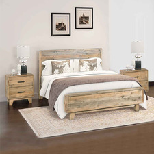 3 Piece Lennox Pine Wood Bedroom Set