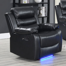 Wilbur Faux Leather Recliner Armchair
