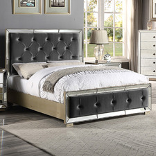 Calle Velvet Queen Platform Bed