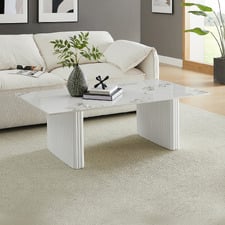 Devi Rectangular Sintered Stone Coffee Table