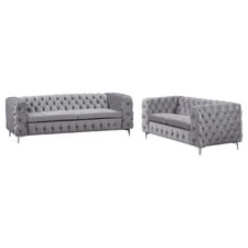 Eddard 5 Seater Velvet Sofa Set