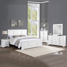 5 Piece White Calia Bedroom Set