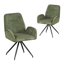 Patros Corduroy Dining Chairs (Set of 2)