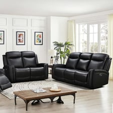 Guerrero 5 Seater Leather Recliner Sofa Set