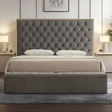 Blaise Upholstered Bed Frame with Storage