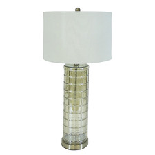 76cm Luciana Glass & Metal Table Lamp