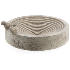 Round Cement Bird Feeder