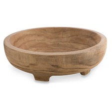 Makassar Round Paulownia Wood Bowl
