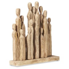 Tall Metropolis Mango Wood Figures Decor