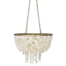 Statement Tiered Shell Pendant Light