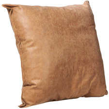 Tan Rover Faux Leather Cushion