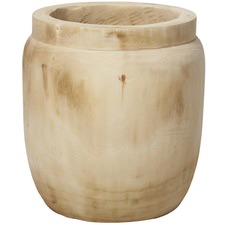 Bleached Decorative Paulownia Wood Drum